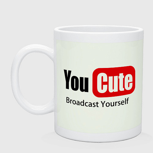 Кружка Youcute broadcast yourself / Фосфор – фото 1