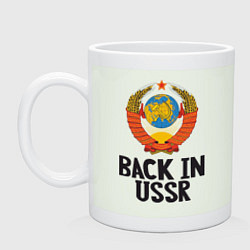 Кружка керамическая Back in USSR, цвет: фосфор