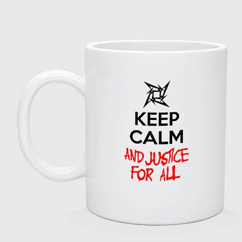 Кружка Keep Calm & Justice For All / Белый – фото 1