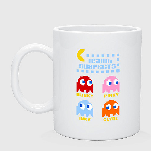 Кружка Pac-Man: Usual Suspects / Белый – фото 1