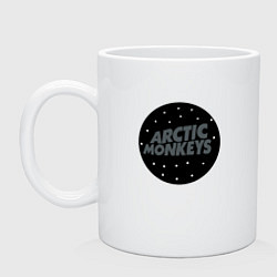 Кружка керамическая Arctic Monkeys: Black, цвет: белый