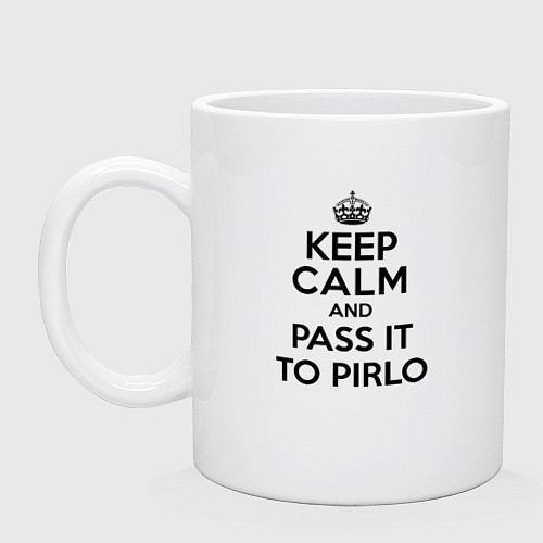 Кружка Keep Calm & Pass It To Pirlo / Белый – фото 1