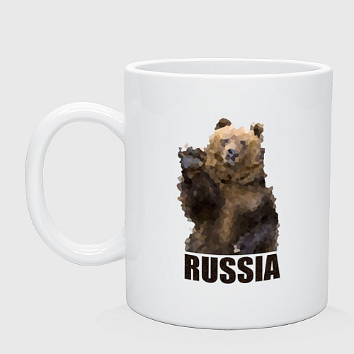 Кружка Russia: Poly Bear / Белый – фото 1