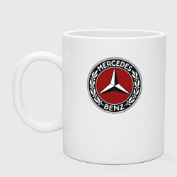 Кружка керамическая Mercedes-Benz, цвет: белый