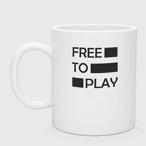 Кружка Free to play / Белый – фото 1