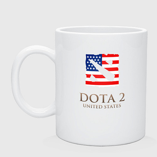 Кружка Dota 2: USA / Белый – фото 1