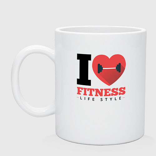 Кружка I love Fitness / Белый – фото 1