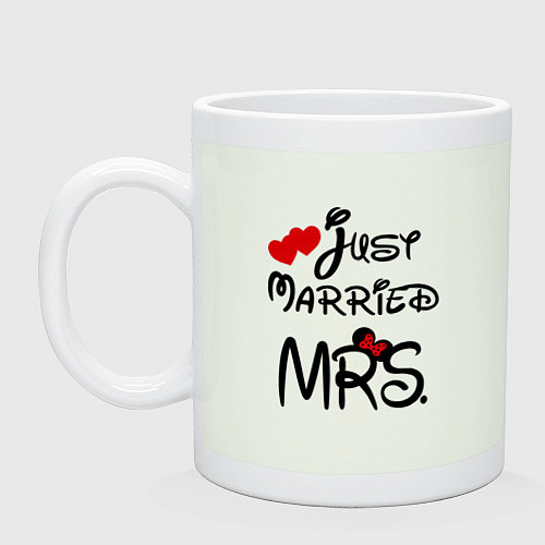 Кружка Just married Mrs / Фосфор – фото 1