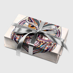 Бумага для упаковки Расписная голова совы, цвет: 3D-принт — фото 2