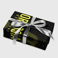 Бумага для упаковки Боруссия Дортмунд honeycomb, цвет: 3D-принт — фото 2
