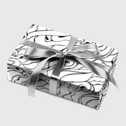 Бумага для упаковки Черно-белые узоры, цвет: 3D-принт — фото 2