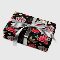 Бумага для упаковки Корона и розы, цвет: 3D-принт — фото 2