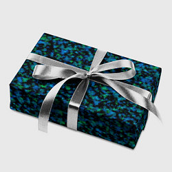 Бумага для упаковки Абстрактный зелено-синий узор, цвет: 3D-принт — фото 2