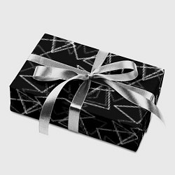 Бумага для упаковки Черно-белый геометрический, цвет: 3D-принт — фото 2