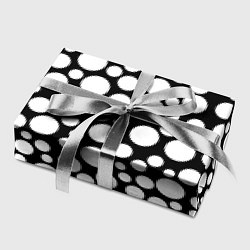 Бумага для упаковки Черно-белый горох, цвет: 3D-принт — фото 2