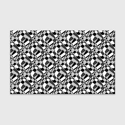 Бумага для упаковки Черно-белый абстрактный узор, цвет: 3D-принт