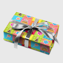 Бумага для упаковки День Рождения, цвет: 3D-принт — фото 2
