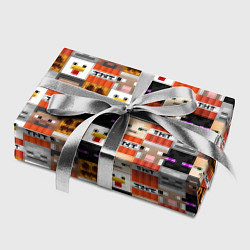 Бумага для упаковки MINECRAFT КУБИКИ ПЕРСОНАЖИ цвета 3D-принт — фото 2