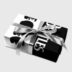 Бумага для упаковки The Beatles черно - белый партер, цвет: 3D-принт — фото 2