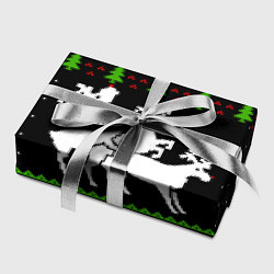 Бумага для упаковки Новогодние три оленя, цвет: 3D-принт — фото 2