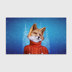 Бумага для упаковки НОВОГОДНИЙ ЛИС CHRISTMAS FOX, цвет: 3D-принт