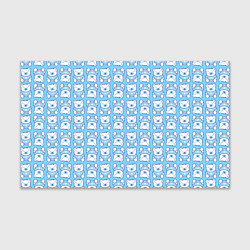 Бумага для упаковки Новогодний медвежонок голубой, цвет: 3D-принт