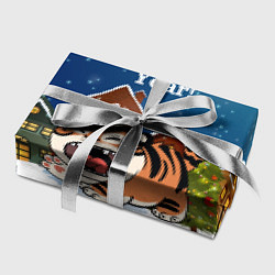 Бумага для упаковки Рычащий тигренок 2022, цвет: 3D-принт — фото 2