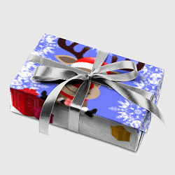 Бумага для упаковки Олень окруженный подарками, цвет: 3D-принт — фото 2