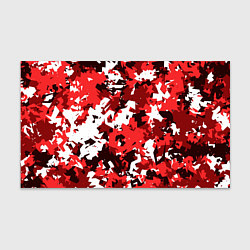 Бумага для упаковки Красно-белый камуфляж, цвет: 3D-принт