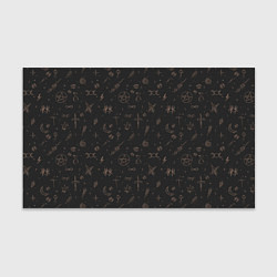 Бумага для упаковки Паттерн пентаграмма черный, цвет: 3D-принт