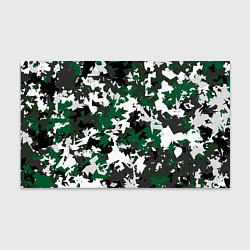 Бумага для упаковки Зелено-черный камуфляж, цвет: 3D-принт