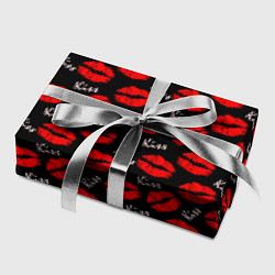 Бумага для упаковки Kiss поцелуи, цвет: 3D-принт — фото 2