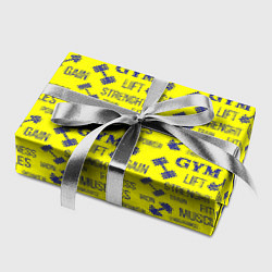 Бумага для упаковки GYM Спортзал, цвет: 3D-принт — фото 2