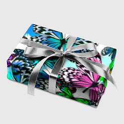 Бумага для упаковки Рой цветных бабочек, цвет: 3D-принт — фото 2