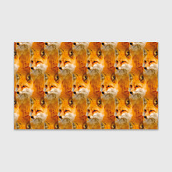 Бумага для упаковки Рыжая лисица - паттерн, цвет: 3D-принт
