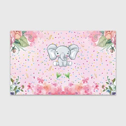 Бумага для упаковки Слоних в конфетти, цвет: 3D-принт