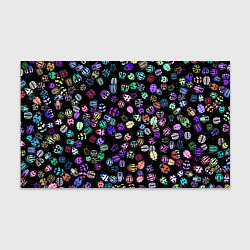 Бумага для упаковки Неоновые жуки, цвет: 3D-принт