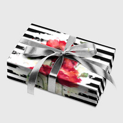 Бумага для упаковки Red poppies Акварельные цветы, цвет: 3D-принт — фото 2
