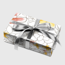 Бумага для упаковки Минималистическая цветочная композиция Watercolour, цвет: 3D-принт — фото 2