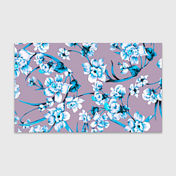 Бумага для упаковки Летний стилизованный цветочный паттерн, цвет: 3D-принт