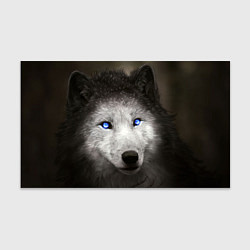 Бумага для упаковки Волчица с голубыми глазами, цвет: 3D-принт