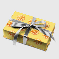 Бумага для упаковки Апельсин Паттерн - Желтая версия, цвет: 3D-принт — фото 2