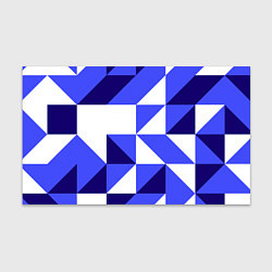 Бумага для упаковки Абстрактный сине-белый паттерн, цвет: 3D-принт