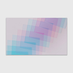 Бумага для упаковки Абстрактное множество розовых и голубых стёкол, цвет: 3D-принт