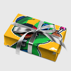 Бумага для упаковки Пиксельный Леон из Бравл Старс, цвет: 3D-принт — фото 2