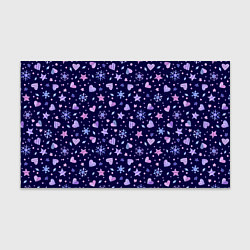 Бумага для упаковки Новогодние сердечки, цвет: 3D-принт