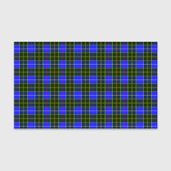 Бумага для упаковки Ткань Шотландка сине-зелёная, цвет: 3D-принт