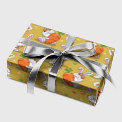 Бумага для упаковки Милый кролик с морковкой, цвет: 3D-принт — фото 2