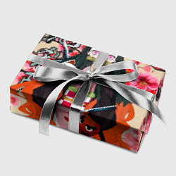 Бумага для упаковки Незуко Камадо под сакурой, цвет: 3D-принт — фото 2