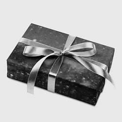Бумага для упаковки Абстрактная тьма и следы белой краски, цвет: 3D-принт — фото 2